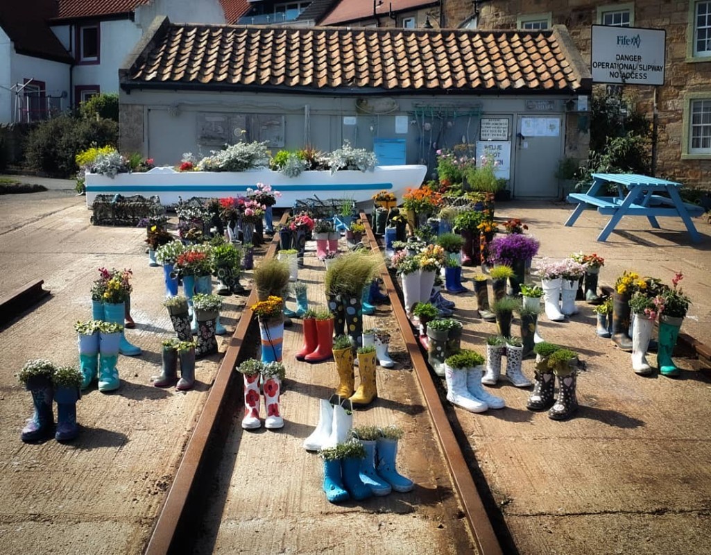 St Monans Welly Boot Garden