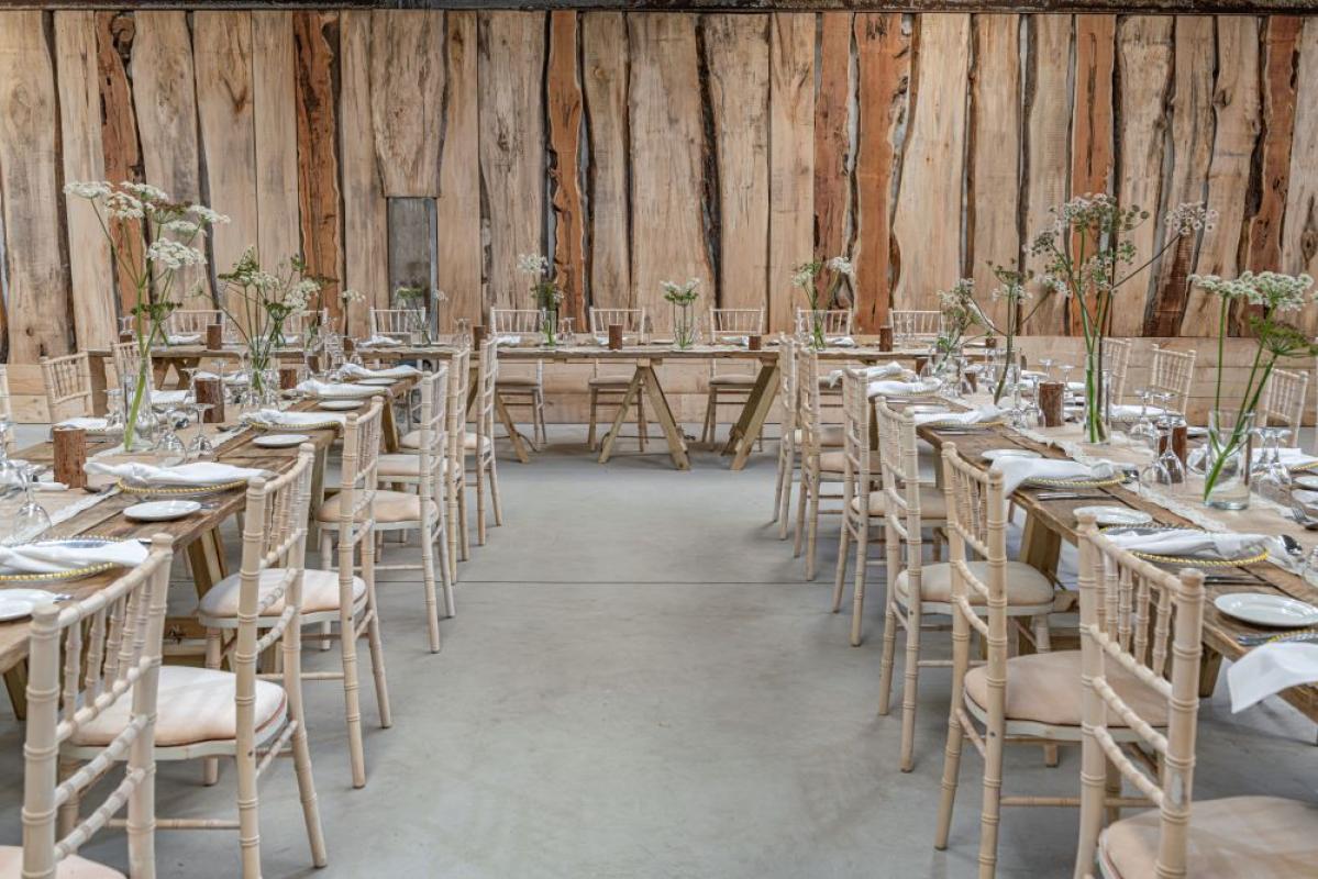 Backhouse Rossie dinner set up